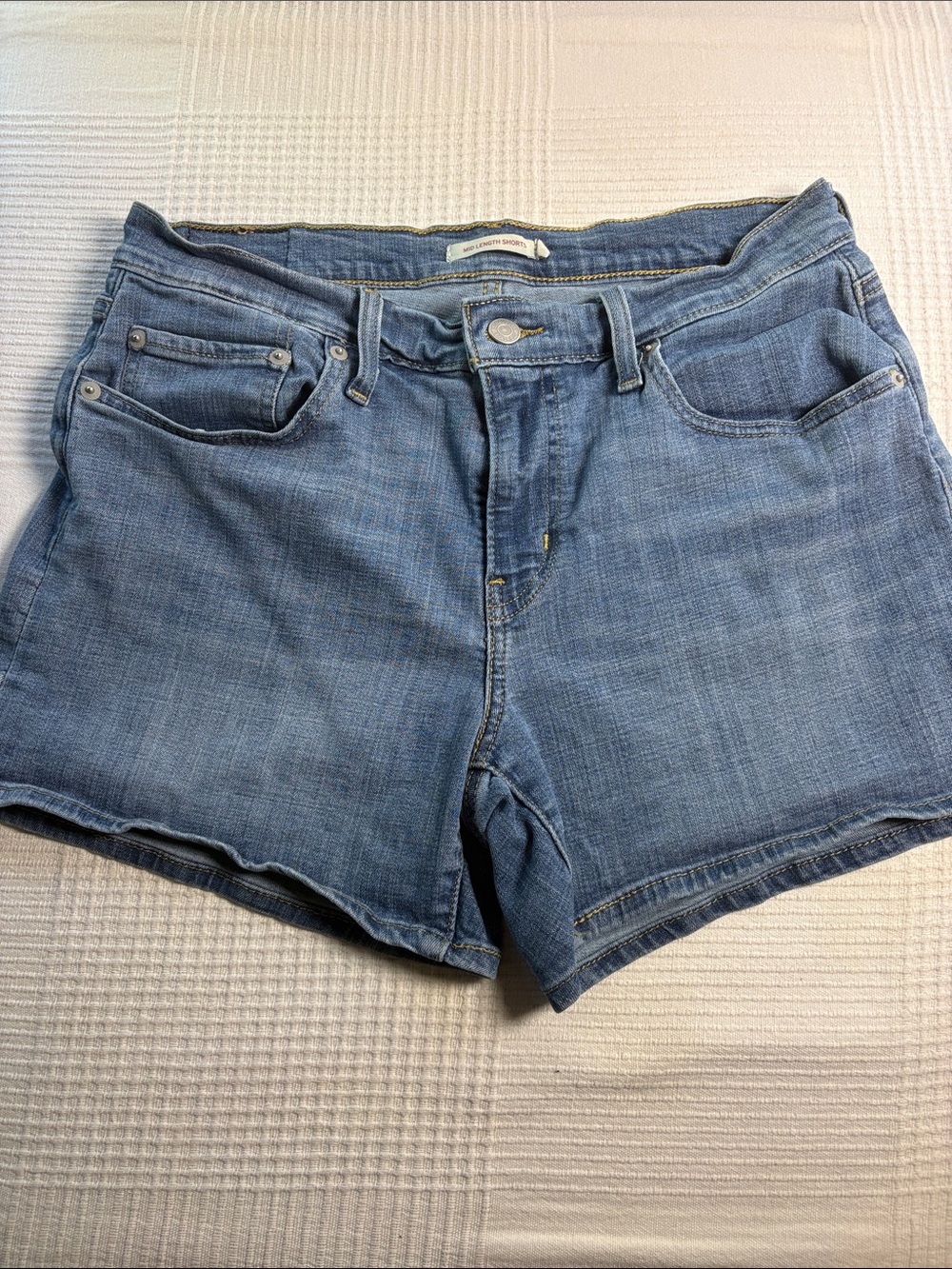 Levi's Women's Light Blue Denim Cutoff Shorts